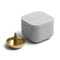 CREAM CUBED METAL TIN INCENSE W/ 20 INCENSE CONES + INCENSE CONE HOLDER, INR02