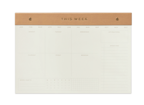 WEEKLY POSTBOUND NOTEPAD, 9.75 X 14" - CAMEL - WNP-1002 - WNP-1002