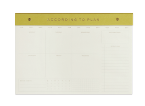 WEEKLY POSTBOUND NOTEPAD, 9.75 X 14" - MATCHA - WNP-1003 - WNP-1003
