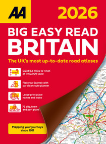 AA Big Easy Read Atlas Britain 2026 Paperback by AA Publishing, 9780749584306