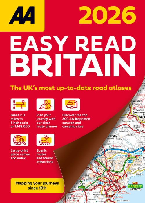 AA Easy Read Britain 2026 Flexibound by AA Publishing, 9780749584344