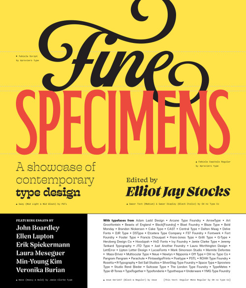 Fine Specimens (A Showcase of Contemporary Type Design) by Elliot Jay Stocks, 9780760398913