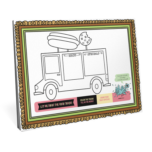 Time to Eat! Pigeon Mealtime Placemats by Knock Knock, 9781683495451