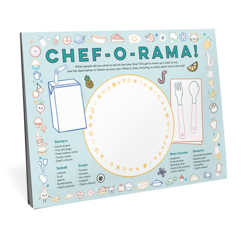 Eat Drink Color Draw! Activity Placemats by Knock Knock, 9781683495925