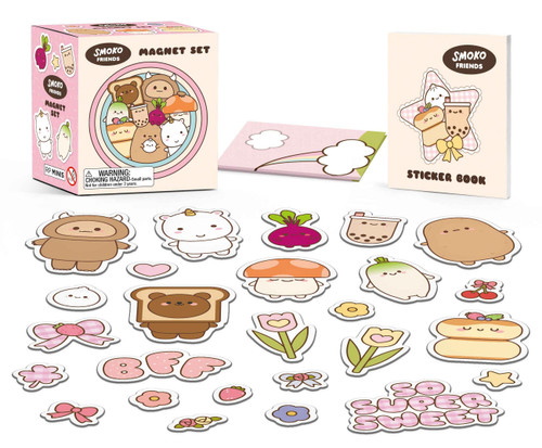 Smoko Friends Magnet Set by Running Press, 9798894142494