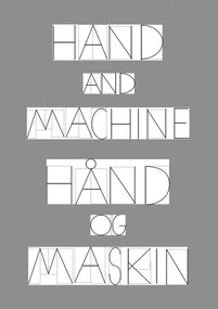 Hand and Machine (Architecture Drawings) by Joakim Skajaa, Kristian Wikborg Wiese, 9788281541511