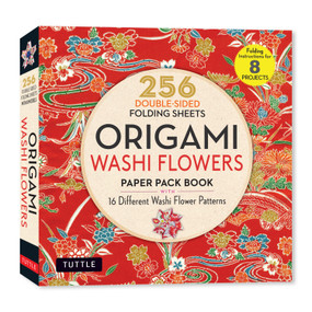Origami Washi Flowers Paper Pack Book (256 Double-Sided Folding Sheets (Includes Instructions for 8 Models)) by Tuttle Studio, 9780804858403