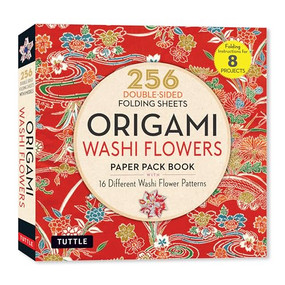 Origami Washi Flowers Paper Pack Book (256 Double-Sided Folding Sheets (Includes Instructions for 8 Models)) by Tuttle Studio, 9780804858403
