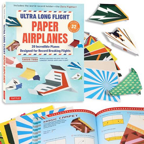 Ultra Long Flight Paper Airplanes (20 Incredible Planes Designed for Record Breaking Flights) by Takuo Toda, 9784805318744