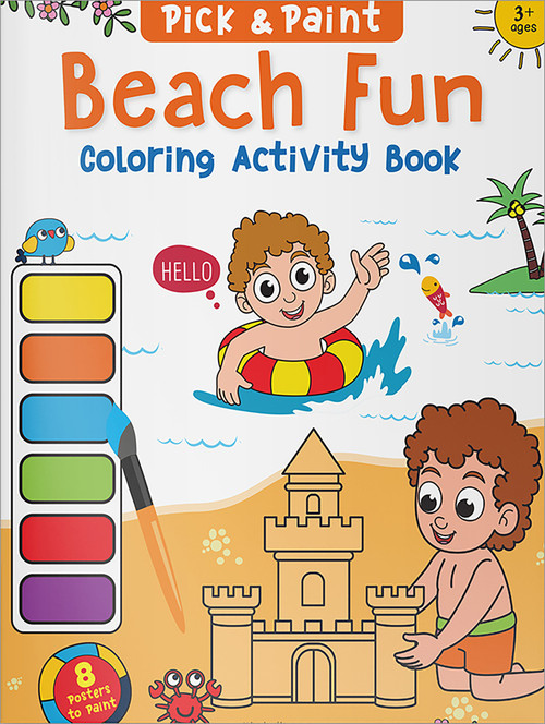 Pick and Paint Coloring Activity Book For Kids: Beach fun by Wonder House Books, 9789354403187