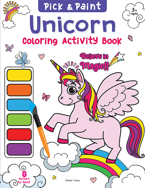 Pick and Paint Coloring Activity Book For Kids: Unicorn by Wonder House Books, 9789354403668