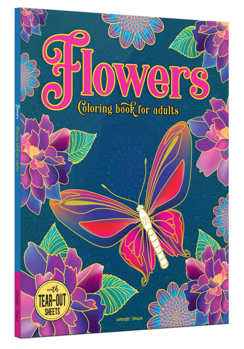Flowers (Coloring Book For Adults) by Wonder House Books, 9789354404542
