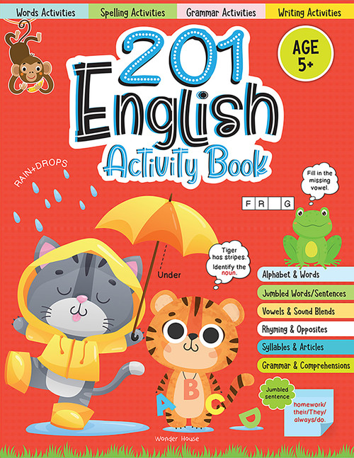 201 English Activity Book: Fun Activities and Grammar Exercises by Wonder House Books, 9789354404689