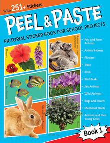 Peel & Paste - Pictorial Sticker Book For School Projects - Book 1 by Wonder House Books, 9789354406201