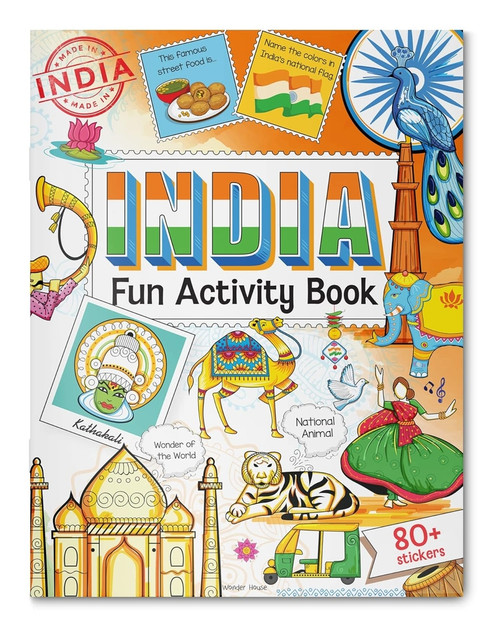 INDIA - Fun Activity Book for Children by Wonder House Books, 9789354407062