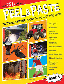 Peel & Paste - Pictorial Sticker Book For School Projects - Book 3 by Wonder House Books, 9789354407130
