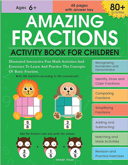 Amazing Fractions : Activity Book for Children by Wonder House Books, 9789354407147