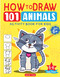 101 Learn to Draw drawing Animals by Wonder House Books, 9789362147035