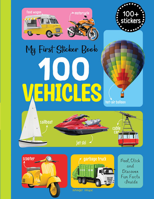 My First 100 Vehicles Stickers, 9789362148933