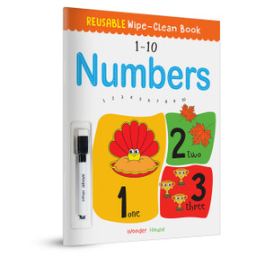Reusable Wipe And Clean Book 1-10 Numbers : Write And Practice Numbers (1-10) by , 9789388810630