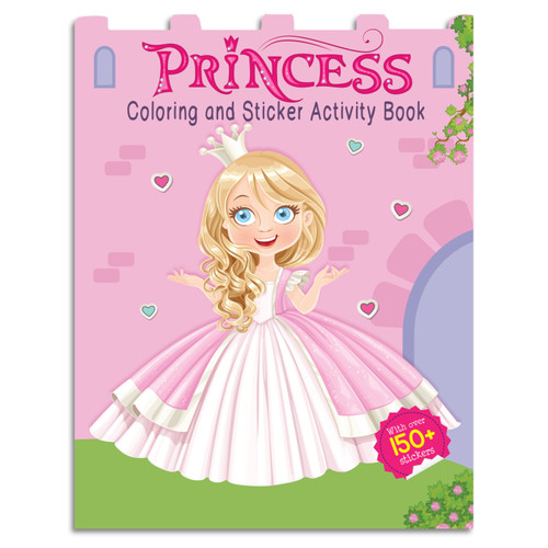 Princesses - Coloring and Sticker Activity Book (With 150+ Stickers) by , 9789388810760