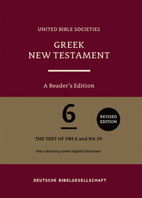 Greek New Testament (UBS6): A Reader's Edition (Hardcover) (Bilingual Edition) by Barclay M. Newman, Institute for New Testament Textual Research, 9783438053114