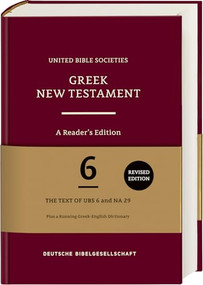 Greek New Testament (UBS6): A Reader's Edition (Hardcover) (Bilingual Edition) by Barclay M. Newman, Institute for New Testament Textual Research, 9783438053114