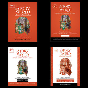 The Story of the World, Volume 1: Ancient Times Bundle, 25th Anniversary Expanded Edition (From the Earliest Nomads to the Last Roman Emperor) by Susan Wise Bauer, Elizabeth Rountree, Susanna Jarrett, Kat Stelly, Jeff West, 9781944481896