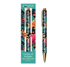 Garden of Delights Boxed Decorative Ballpoint Pen by Flame Tree Studio, 9781835626931