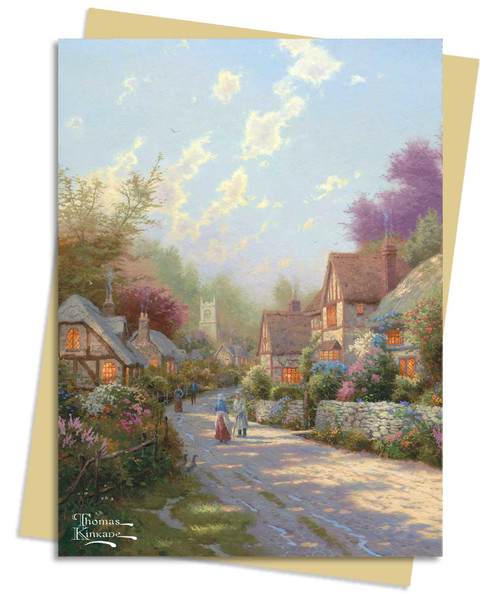 Thomas Kinkade: Cobblestone Village Greeting Card Pack (Pack of 6) by Flame Tree Studio, 9781835626955