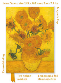 Vincent van Gogh: Sunflowers (Foiled Quarto Journal) by Flame Tree Studio, 9781835627396