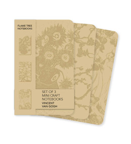 Vincent van Gogh Set of 3 Mini Craft Notebooks by Flame Tree Studio, 9781835627464