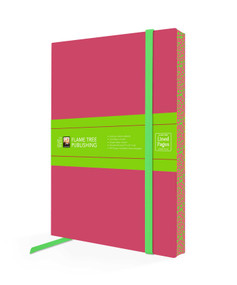 Lipstick Pink & Lime Green Artisan Paperback Notebook by Flame Tree Studio, 9781835627518