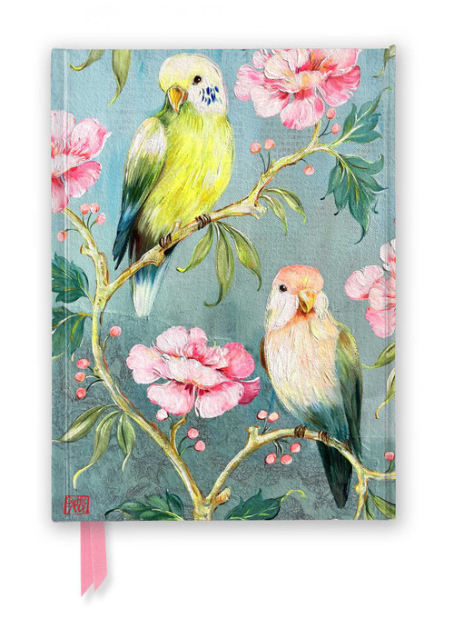 Sophie Adde: Two Parakeets (Foiled Journal) by Flame Tree Studio, 9781835627570