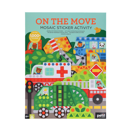 Mosaic Sticker Activity: On the Move (Bilingual Edition) by Petit Collage, 9781797241616