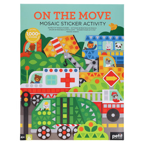 Mosaic Sticker Activity: On the Move (Bilingual Edition) by Petit Collage, 9781797241616