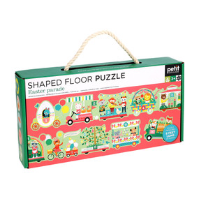 Easter Parade Shaped Floor Puzzle (Bilingual Edition) by Petit Collage, 9781797241623