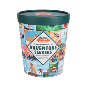 50 Thrilling Experiences for Adventure Seekers 1000-piece Bucket List Jigsaw Puzzle by Ridley's Games, 9781797242286