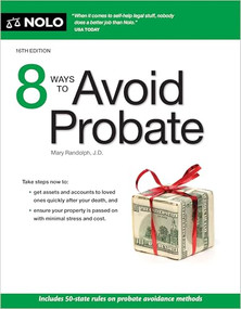 8 Ways to Avoid Probate by Mary Randolph, 9781413333404