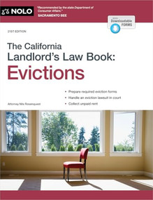 California Landlord's Law Book, The: Evictions (Evictions) by Nils Rosenquest, 9781413333367