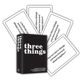 Three Things (A Game That Turns Strangers into Friends and Friends into Family) by Eric Saperston, 9781582709642