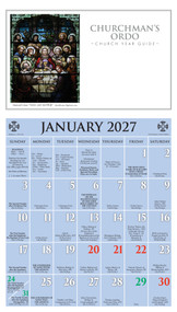 2027 Churchman's Ordo Kalendar (January 2027 through December 2027) by Ashby Company, 9781640658738