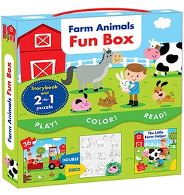 Farm Animals Fun Box (Includes a Storybook and a 2-in-1 puzzle) by Danielle Patenaude, Jonathan Miller, CrackBoom! Books, 9782981580726