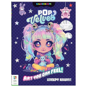 Kaleidoscope Pop Velvet Coloring: Kreepy Kawaii - 9781488974878 by Hinkler, 9781488974878