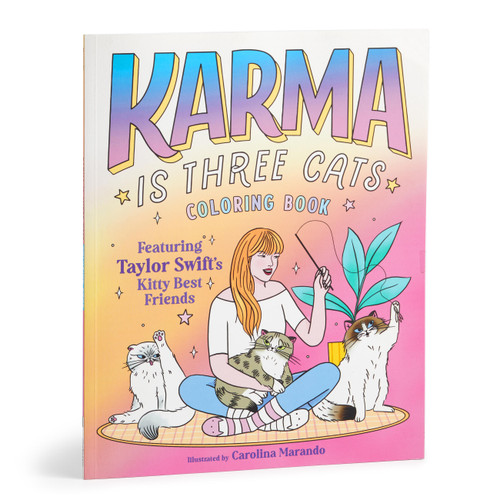 Karma is Three Cats Coloring Book by Mudpuppy, Carolina Marando, 9780735388246