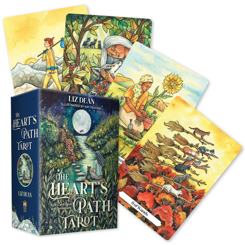 The Heart's Path Tarot (A 78-Card Deck and Guidebook) by Liz Dean, 9781837824144