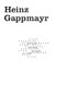 Cahier #1: Heinz Gappmayr by Gaby Gappmayr, 9783969122570