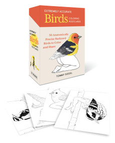 Extremely Accurate Birds Coloring Postcards (50 Anatomically Precise Backyard Birds to Color and Share) by Tommy Siegel, 9798894140216