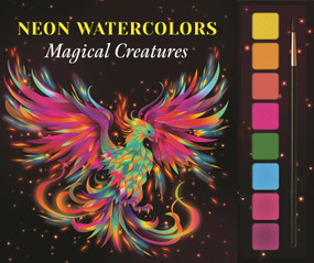 Neon Watercolors Magical Creatures by IglooBooks, Lara  Skinner, Sylwia  Filipczak, 9781836501305