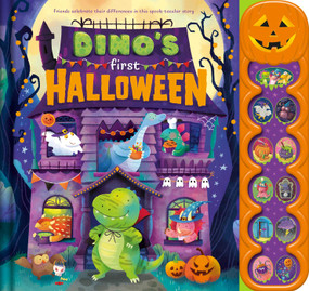 Dino's First Halloween (Friends Celebrate Their Differences in this Spook-tacular Noisy Sound-Button Book) by IglooBooks, Barbara  Bongini, 9781839036996